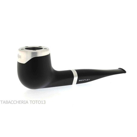 Pipe billard droit noir Bentley Steel Work - Pipe Pour le Tabac - Racine naturelle