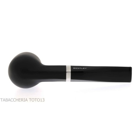 Pipe billard droit noir Bentley Steel Work - Pipe Pour le Tabac - Racine naturelle