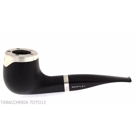 Bentley Steel Work Half bent black billiard pipe - Bentley - Natural root