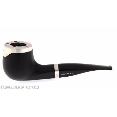 Bentley Steel Work media pipa de billar negro doblado - Bentley