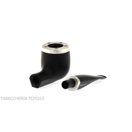 Bentley Steel Work media pipa de billar negro doblado - Bentley