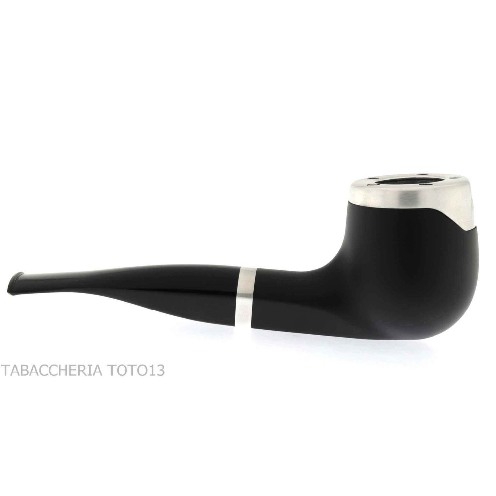 Bentley Steel Work media pipa de billar negro doblado - Bentley