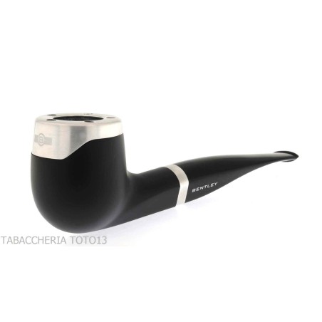 Bentley Steel Work media pipa de billar negro doblado - Bentley