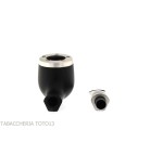 Bentley Steel Work media pipa de billar negro doblado - Bentley