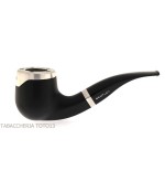 Bentley Steel Work matt black billiard bent pipe - Tobacco Pipes - Natural root