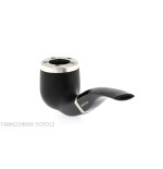 Bentley Steel Work matt black billiard bent pipe - Tobacco Pipes - Natural root