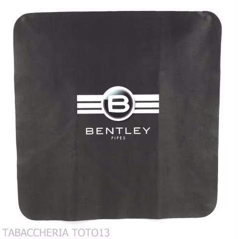 Bentley Steel Work mattschwarzes, gebogenes Billardpfeife - Tabakpfeifen