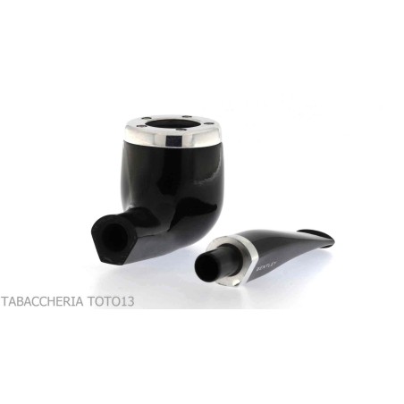 Bentley pipe billard demi-courbe noir brillant - Bentley - Racine naturelle