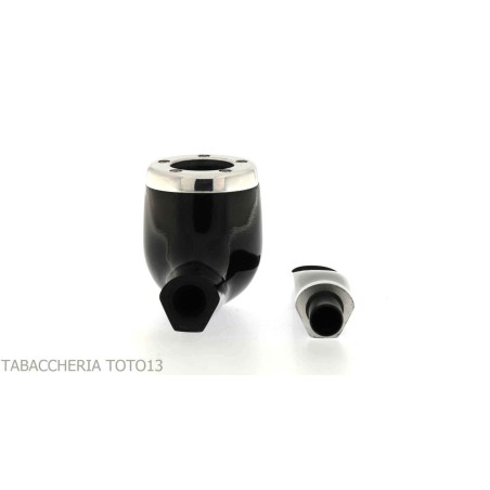 Bentley pipe billard demi-courbe noir brillant - Bentley - Racine naturelle