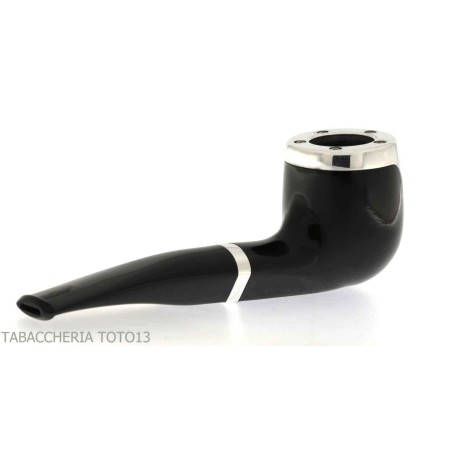 Bentley pipe billard demi-courbe noir brillant - Bentley - Racine naturelle