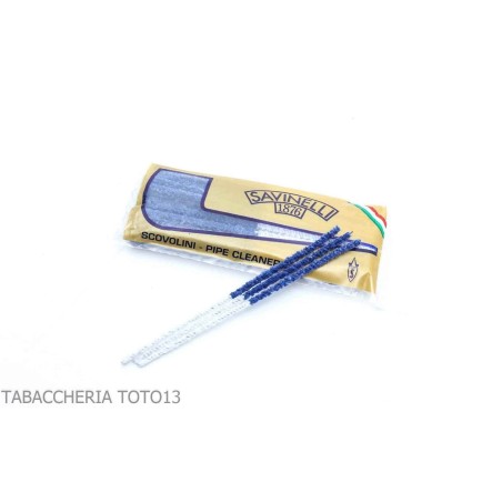 Limpiapipas dúplex abrasivos y lisos cónicos Savinelli, paquete de 3 paquetes - Accesorios para pipas de tabaco