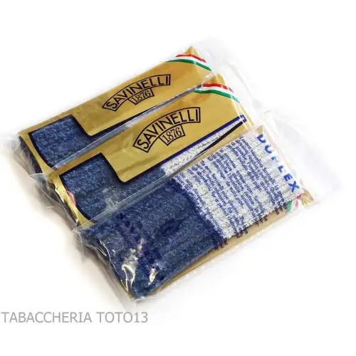 Limpiapipas dúplex abrasivos y lisos cónicos Savinelli, paquete de 3 paquetes - Accesorios para pipas de tabaco