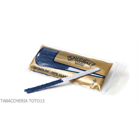 Limpiapipas dúplex abrasivos y lisos cónicos Savinelli, paquete de 3 paquetes - Accesorios para pipas de tabaco
