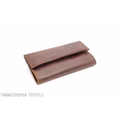 Borsa in pelle avvolgibile porta tabacco per sigarette by Savinelli - Buste portatabacco - Savinelli