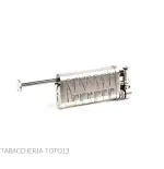 Accendino per pipa Im Corona old boy titanio con decoro di pipe by Savinelli - Accendini per Pipa