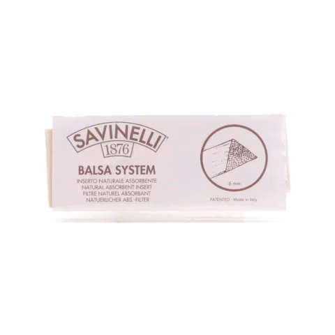 Filtros de balsa de repuesto para pipas Savinelli 6 mm pack de 5 paquetes - Accesorios para pipas de tabaco