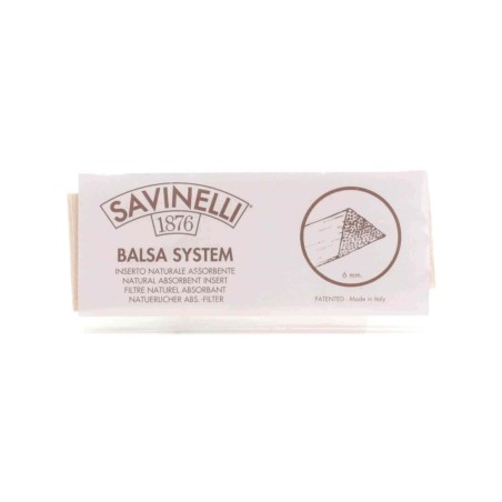 6-mm-Balsafilter von Savinelli, 20er-Packung - Zubehör für Tabakpfeifen