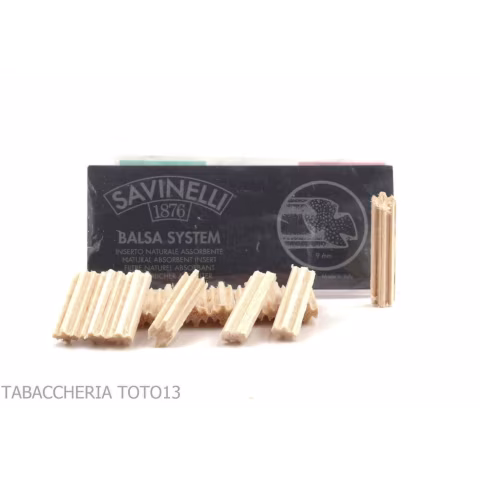 Filtres balsa 9 mm de rechange pour pipe Savinelli pack de 3 paquets - Accessoires pour pipes - Bois