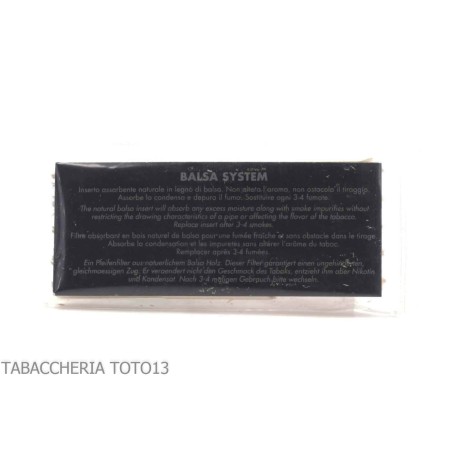 Ersatz-Balsafilter 9 mm für Savinelli-Pfeifen, Packung mit 3 Packungen - Zubehör für Tabakpfeifen