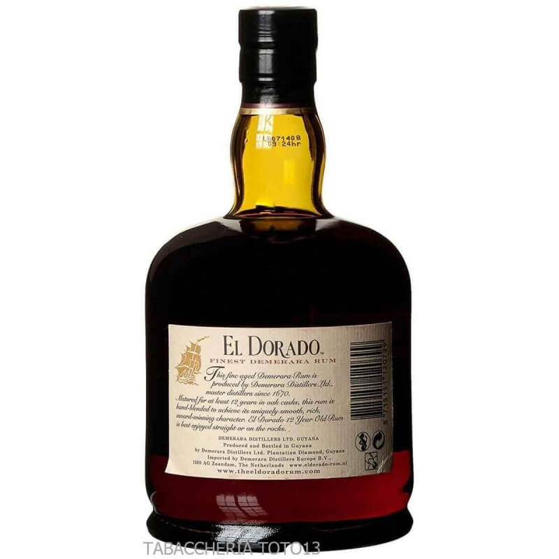 El Dorado 12 Y.O. Demerara Vol.40% Cl.70 - Demerara Distillers