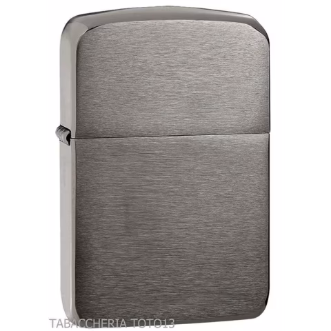 Zippo coupe-vent réplique vintage originale 1941 chrome brossé noir - Briquets - Laiton