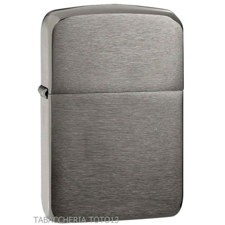 Zippo windproof original vintage replica 1941 black chrome brushed - Lighters - Brass