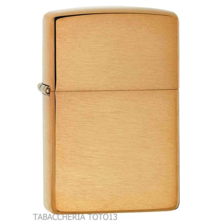 Zippo Classic Brass oro in ottone satinato - Zippo