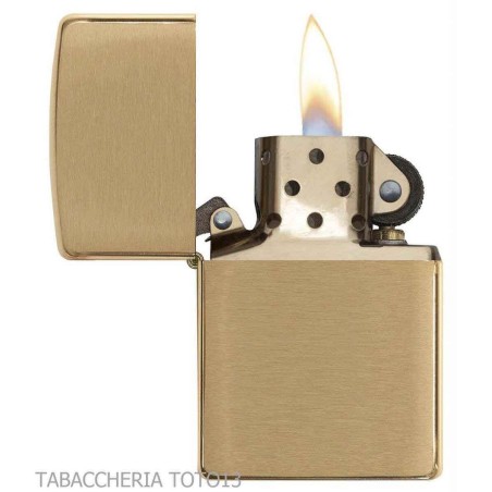 Zippo Classic Brass or en laiton satiné - Briquets Zippo - Laiton
