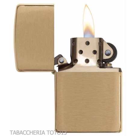 Zippo Classic Brass oro in ottone satinato - Zippo