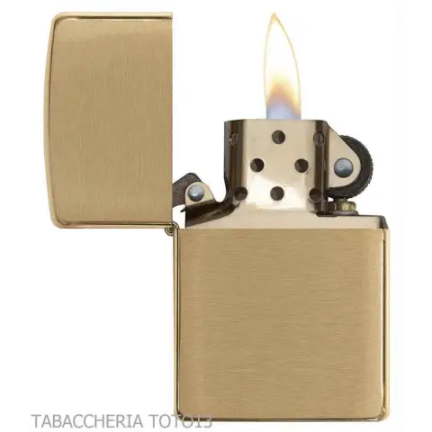 Zippo Classic Latón oro en latón satinado - Encendedores Zippo