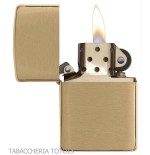 Zippo Classic Brass Gold in Messing satiniert - Zippo Feuerzeuge
