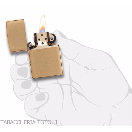 Zippo Classic Brass oro in ottone satinato - Zippo