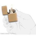 Zippo Classic Brass oro in ottone satinato - Zippo