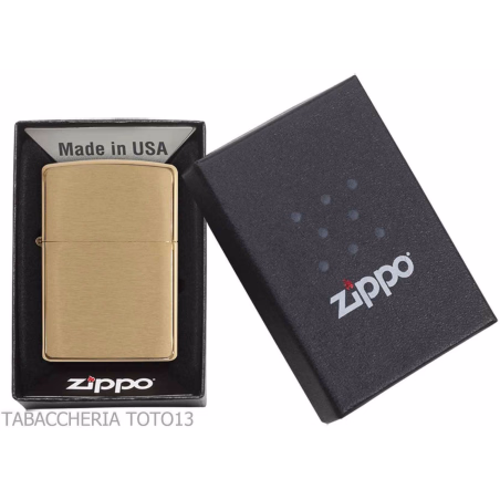 Zippo Classic Brass oro in ottone satinato - Zippo