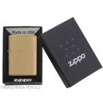 Zippo Classic Brass Gold in Messing satiniert - Zippo Feuerzeuge