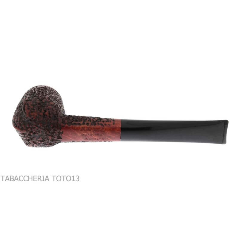 Mastro Geppetto gerade Panel-Billardpfeife aus rustiziertem Dornbusch - Mastro Geppetto Pipe