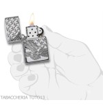 Diseño patriótico de armadura Zippo con águila y estrellas - Alumbradores