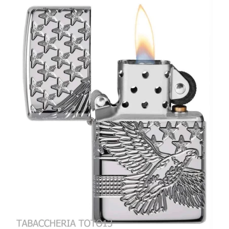 Accendino a benzina ZIPPO Eagle, accendino Zippo da collezione