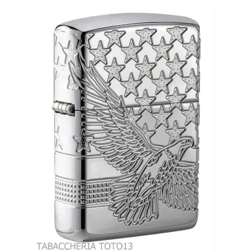 Zippo armor patriotic design con aquila e stelle - Accendini