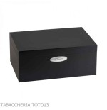 Boîte à cigares humidifiée St. Dupont en finition noire mate - Humidor et Vitrines Wipes