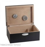 St. Dupont humidified cigar box in matt black finish - Humidor and Showcases Wipes