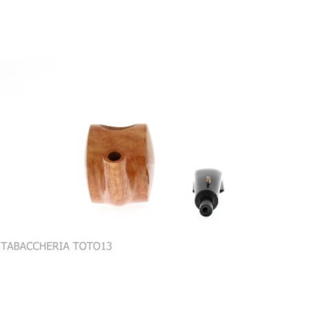 The duck, tobacco pipe with a cylindrical shape in polished natural briar - L'anatra pipe