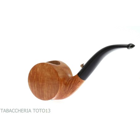 El pato, pipa de tabaco con forma cilíndrica en brezo natural pulido - L'Anatra