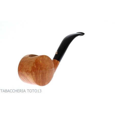 El pato, pipa de tabaco con forma cilíndrica en brezo natural pulido - L'Anatra