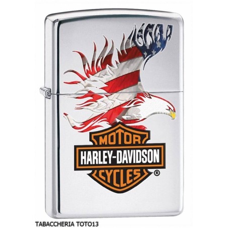 Zippo Harley Davidson Bar & Shield And American Eagle - Lighters