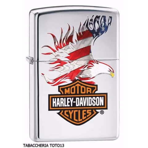 Zippo Harley Davidson Bar & Shield Et American Eagle - Briquets