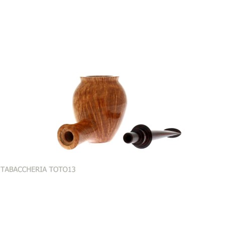 Sauro pipe in briar clear in the shape of a Sicilian jar - Sauro pipemakers - Natural root
