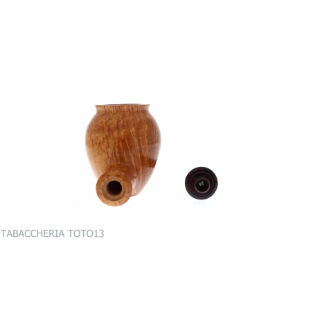 Sauro pipe in briar clear in the shape of a Sicilian jar - Sauro pipemakers - Natural root