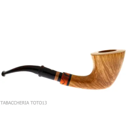 Pipa de Luigi Viprati forma Dublín curvada en brezo ligero - Pipas de Tabaco
