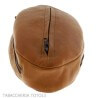 Pipe bag in vintage natural leather in the shape of an american football ball Fiamma di Re di Andrea Pascucci Bags for pipes